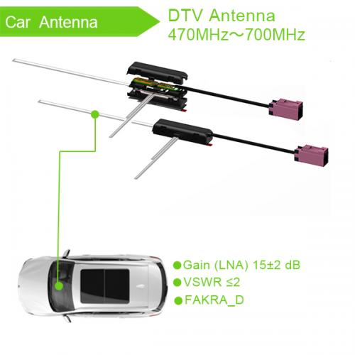 High gain strong signal DVB Antenna Digital TV antenna for Car